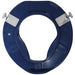 Blue One Piece Moulded Toilet Seat - Raised 6 Inches - Anti Bacterial Finish Loops