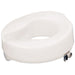 Easy Fit Raised Plastic Toilet Seat - Raised 2 Inches - Anti Bacterial Finish Loops