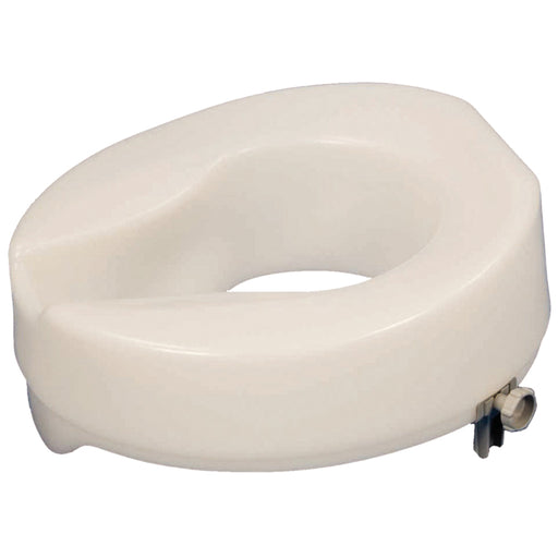 Easy Fit Raised Plastic Toilet Seat - Raised 6 Inches - Anti Bacterial Finish Loops