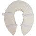 Foam Padded Raised Toilet Seat - Raised 4 Inches - Easy Install Removable Cover Loops