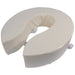 Foam Padded Raised Toilet Seat - Raised 4 Inches - Easy Install Removable Cover Loops