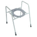 Raised Toilet Seat and Frame - Clip on Seat - 450 to 590mm Height - 154kg Limit Loops