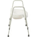 Raised Combined Toilet Seat and Frame 450 to 600m Height - Clip On and Off Seat Loops