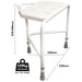 Height Adjustable Corner Shower Stool - Clip on Seat - 159kg Weight Limit Loops