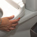 Round Toilet Seat with Integrated Bidet Cleaning - Warm Air Dryer - Heated Seat Loops