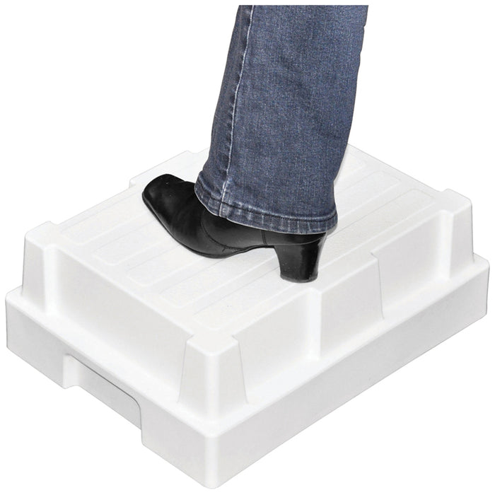 Non-slip Plastic Step Box - Suitable for Wet Areas - Bathroom Mobility Aid Step Loops