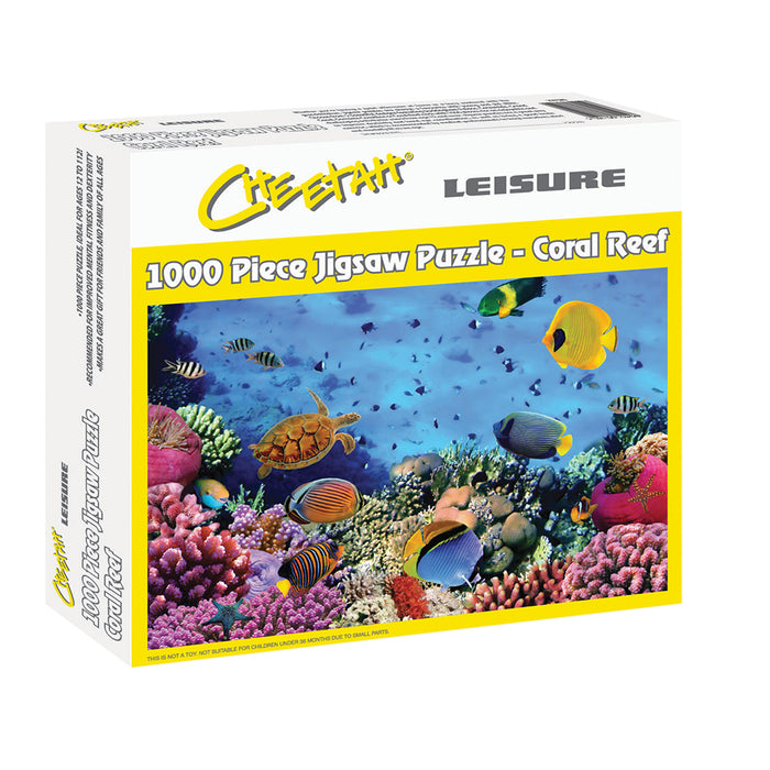 1000 Piece Coral Reef Design Jigsaw Puzzle - Adult Kids Puzzle Game Gift Loops