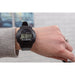 Talking Digital Wrist Watch - Water Resistant to 10m - Alarm Function - Black Loops