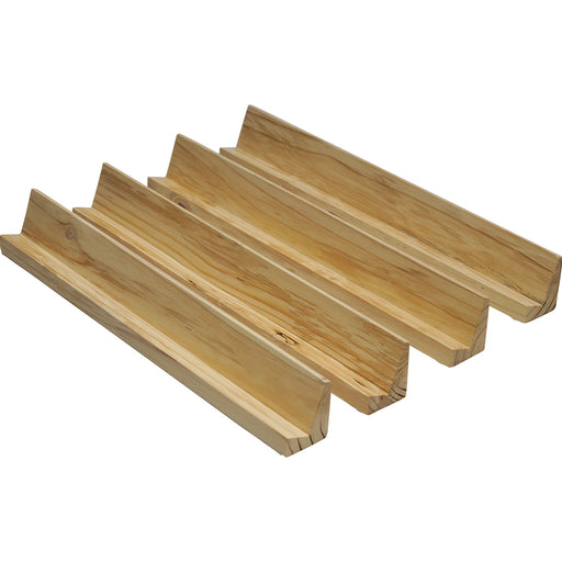4 Pk Wooden Domino Tile Holder - Smooth Surface - Domino Tile Display Loops