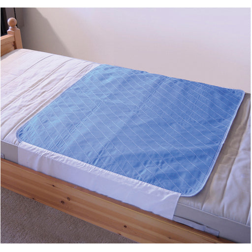 Eco Friendly Washable Bed Pad -  Tuck Flaps - Machine Washable - Waterproof Back Loops