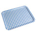 Durable Non Slip Lap Tray - Lightweight Easy to Clean Meal Tray - Blue and White Loops