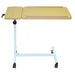 Multi Purpose Overbed Wheeled Table - Dual Section Table - Tilting Mobile Table Loops