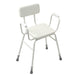 Perching Stool with Padded Arms and Backrest - 790 945mm Height Wipe Clean Seat Loops