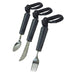 3 Piece Bendable Cutlery Set - Fork Knife and Spoon - Diswasher Safe - Black Loops
