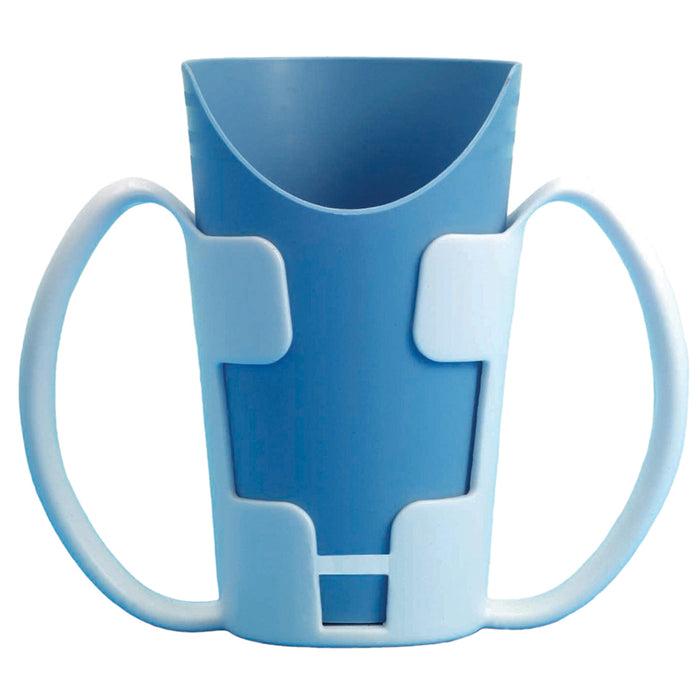 Dual Handled Cup Holder - Two Large Handles for Better Control Cup Not Included Loops