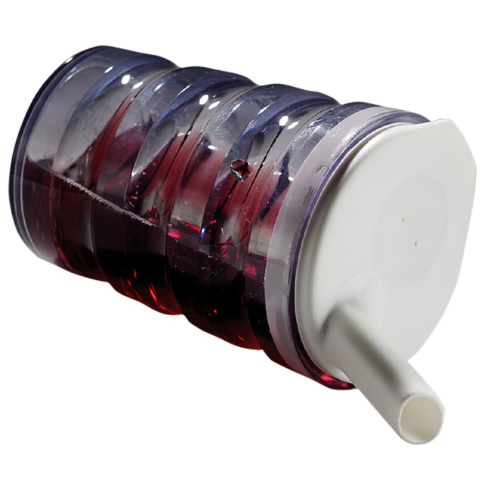 Ergonomically Designed Easy Grip Cup with Cap - Spill proof Nozzle - Clear Loops