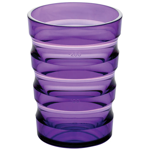 Ergonomically Designed Easy Grip Cup with Cap - Spill proof Nozzle - Purple Loops