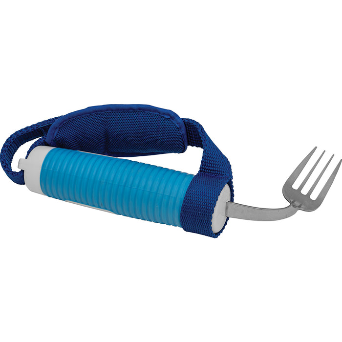 Weight Adjustable Bendable Fork with Strap - Dishwasher Safe - Easy Grip Handle Loops