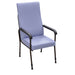 Height Adjustable Ergonomic Lounge Chair - High Backed - Blue Upholstery Loops