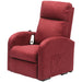 Single Motor Rise and Recline Lounge Chair - Wine Coloured Suedette Material Loops