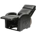 Single Motor Rise and Recline Lounge Chair - Black PU Leather Material Loops