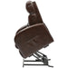Single Motor Rise and Recline Lounge Chair - Chestnut PU Leather Material Loops