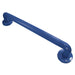 Blue UPVC Plastic Bathroom Wall Grab Bar - 300mm Length - Reinforced Fixings Loops