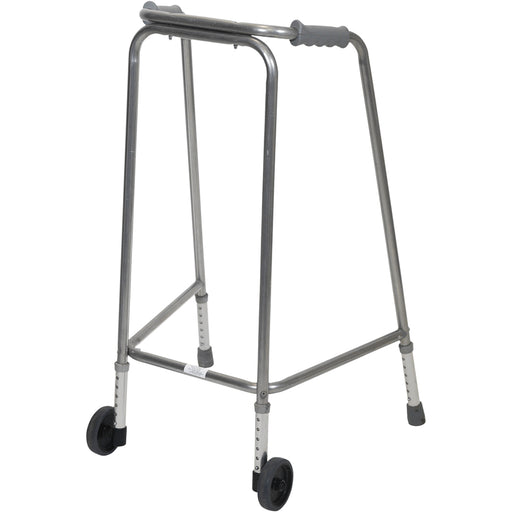 Lightweight Aluminium Walking Frame with Wheels - 780 to 880 Height Extra Large Loops
