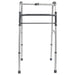 Folding Walking Frame - Lightweight Aluminium - 810 to 1000mm Adjustable Height Loops