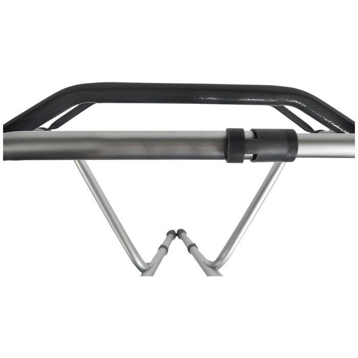 Folding Walking Frame - Lightweight Aluminium - 810 to 1000mm Adjustable Height Loops