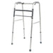 Folding Walking Frame - Lightweight Aluminium - 810 to 1000mm Adjustable Height Loops