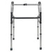 Dual Rise Lightweight Aluminium Folding Walking Frame - Height Adjustable Legs Loops