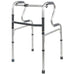 Dual Rise Lightweight Aluminium Folding Walking Frame - Height Adjustable Legs Loops