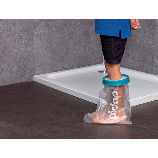 Kids Foot Cast Protector - Neoprene Seal - Half Length Foot Leg Bandage Cover Loops