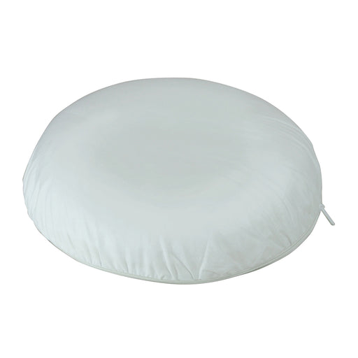Pressure Relief Memory Foam Ring Cushion - Washable Cotton Cover - White Loops