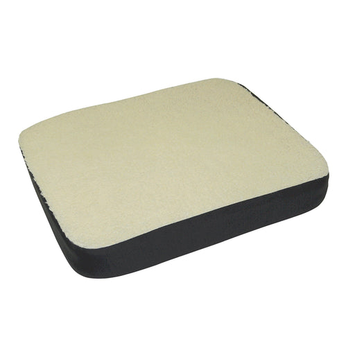 Foam Cushion with Removable Gel Insert - Fleece and Black Polyester Cover Loops