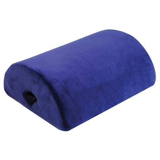 4-in-1 Support Cushion - Use as Footstool or Armrest - Blue Microfibre Cover Loops