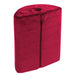 4-in-1 Support Cushion - Use as Footstool or Armrest - Red Microfibre Cover Loops