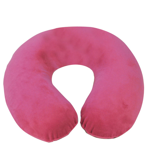 Spare Cover for Blue Memory Foam Neck Cushion - Hot Pink Soft Velour Cover Loops