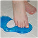 Bathroom Shower Foot Cleaner with Pumice - Anti Slip Base - Foot Toe Scrubber Loops