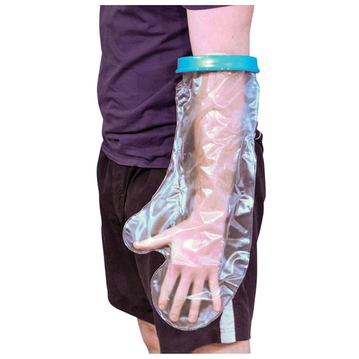 Waterproof Cast and Bandage Protector - Wide Adult Arm - Bathroom Washing Aid Loops