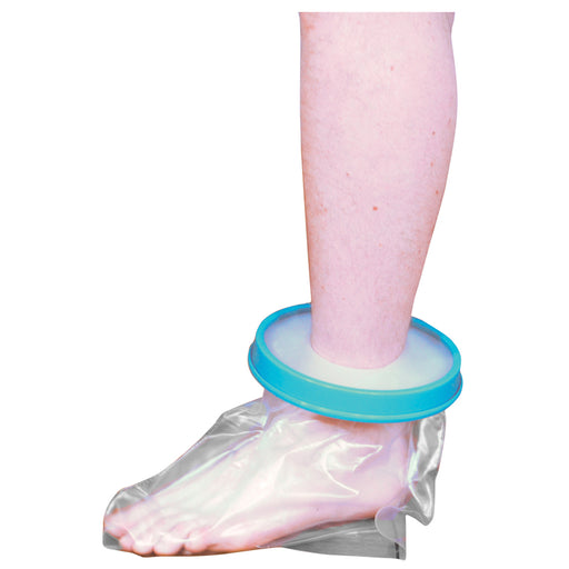 Waterproof Cast and Bandage Protector - Suits Adult Foot - Bathroom Washing Aid Loops