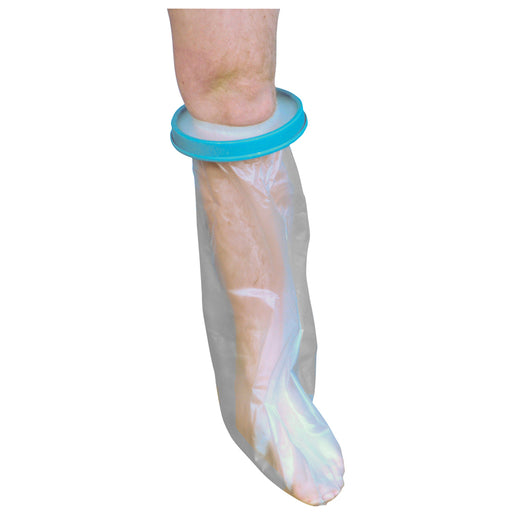 Waterproof Cast and Bandage Protector - Adult Short Leg - Bathroom Washing Aid Loops