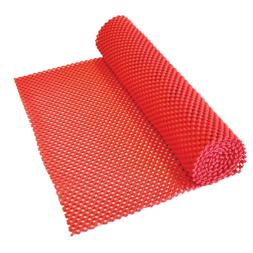 150 x 30cm Red Durable Anti Slip Fabric PVC - Waterproof - Cut to Size Loops