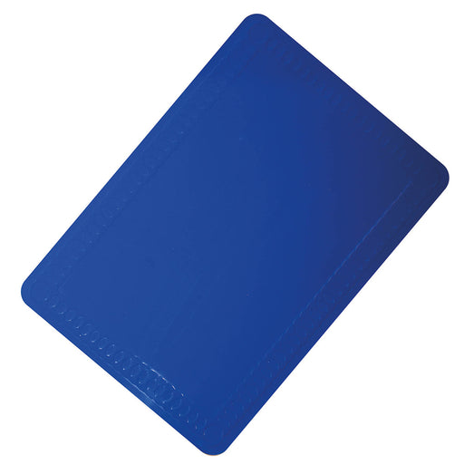 Blue Silicone Anti Slip Table Mat - 350 x 250mm - Dishwasher Safe Dining Mat Loops