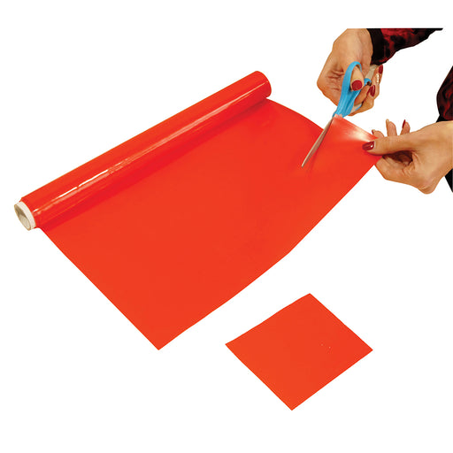 Red Anti Slip Silicone Roll - 100 x 40cm - Cut to Size - Diswasher Safe Loops
