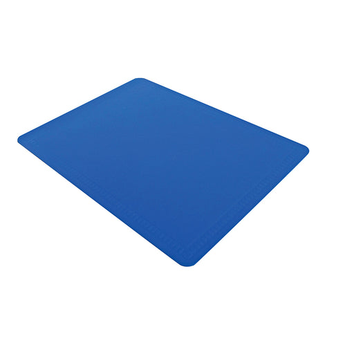 Large Anti Slip Blue Silicone Mat - 600 x 450mm - Easy to Clean Dishwasher Safe Loops