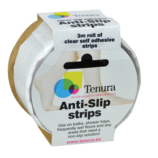 Clear Anti Slip Bath and Shower Strips - 3m Roll - Waterproof Bathroom Aid Loops