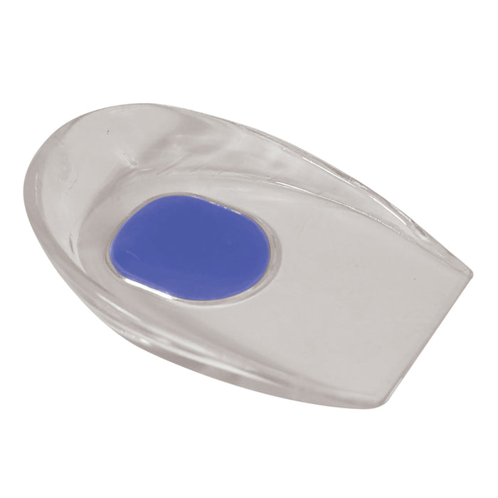 PAIR Medium Gel Heel Cups - UK Size 6-8 - Ergonomic Soft Heel Support Cushion Loops