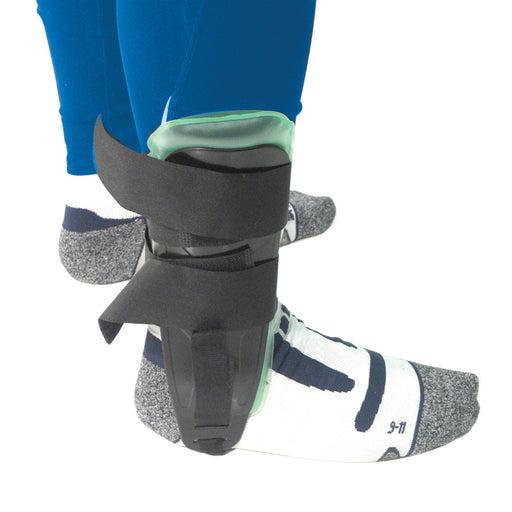 Universal Air/Gel Ankle Brace - Adjustable Heel Strap - Heat Therapy Gel Pads Loops